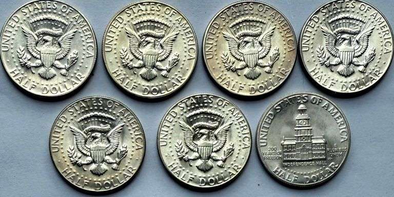 Year Run of Kennedy Clad Silver Halves