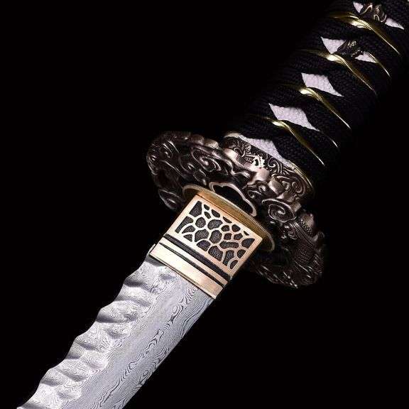 Japanese Dragon Katana and Copper Tsuba