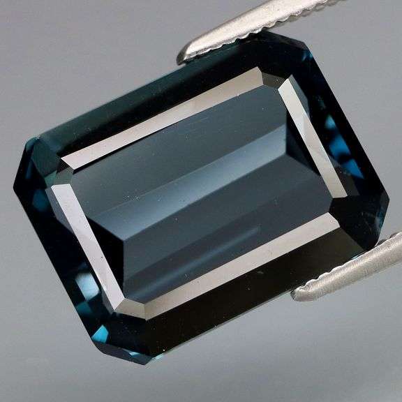 Striking 8.72ct London blue emerald cut Topaz