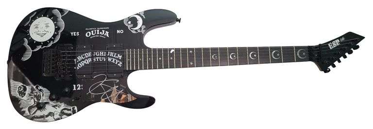 Metallica Kirk Hammet Signed ESP OUIJA Kirk Hammett Signature KH-2 Guitar