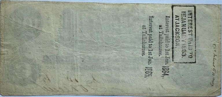 June 14 1862 $100 Straight Steam Series Confederate States Note.