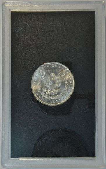 Choice BU 1882-CC Morgan Silver Dollar. Original GSA pack with outer box & cert