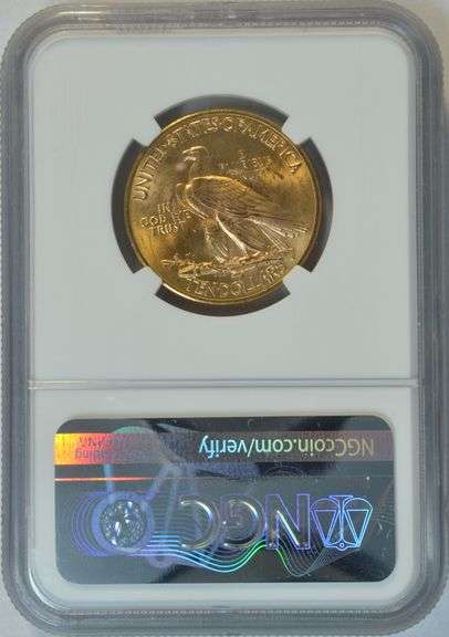 Virtual Gem BU 1926 $10 Indian Gold Piece. NGC MS64
