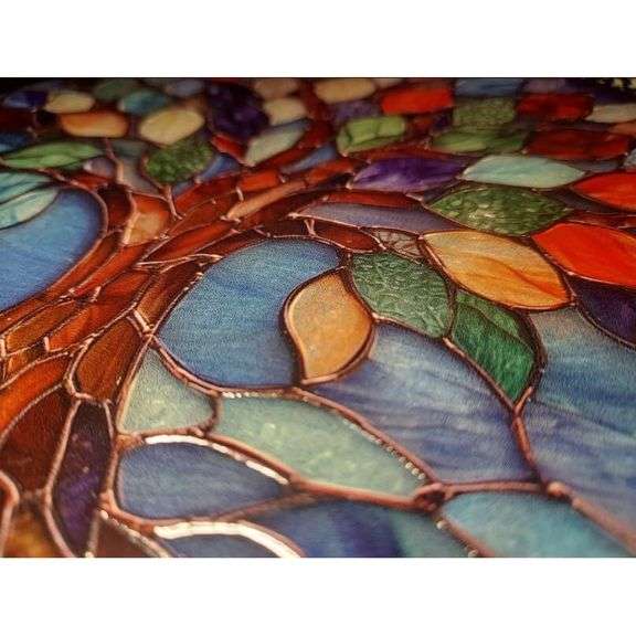 Stained Glass Tree of Life Suncatcher