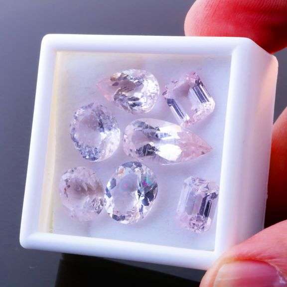 Amazing 16.65ct real UNTREATED Brazilian Morganite set!