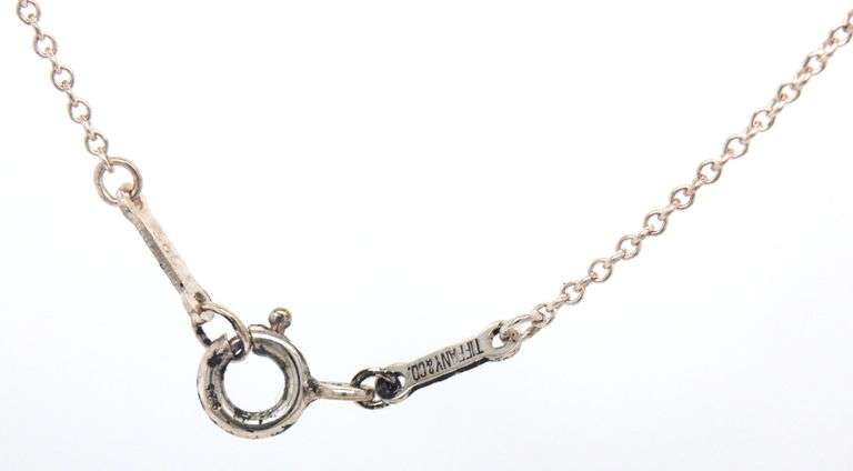 Tiffany & Co L initial pendant on chain