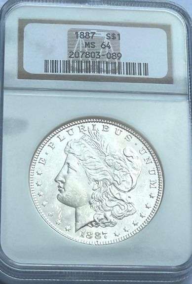 1887 NGC MS 64 Morgan Silver Dollar