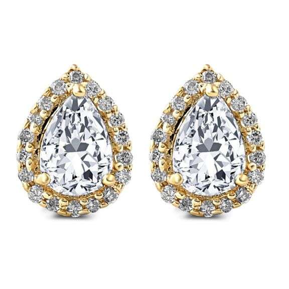 Stunning 14K Gold Lab-Grown Diamond Earrings – Exceptional F Color & VVS1 Clarity