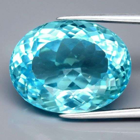 Superbly cut heavy flashing 16.48ct VS Swiss blue Topaz