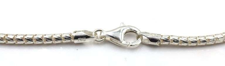 Italian 925 Sterling Silver Turqoise Necklace
