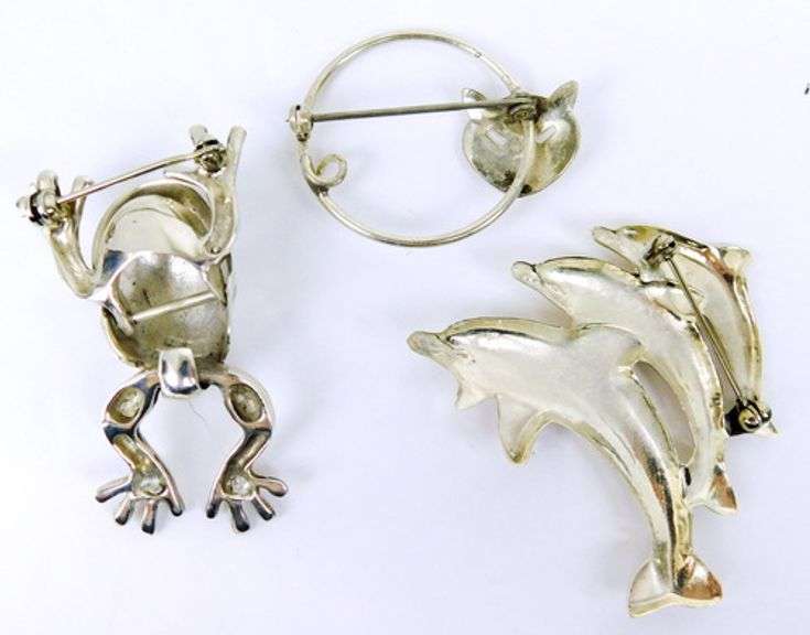Collection of Vintage Sterling Silver Pins