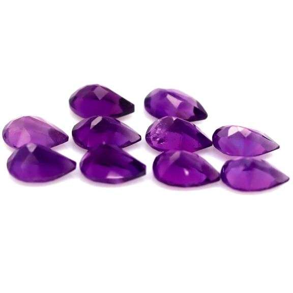 Stunning 12ct matched pear cut real Brazilian  Amethyst set