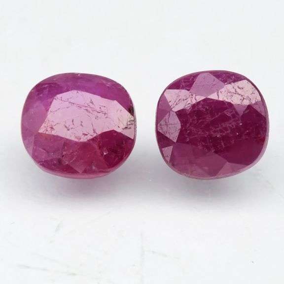 Unheated, untreated 2.13ct set of Burmese Rubies!!!