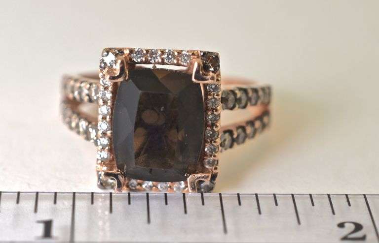LeVian 14K Rose Gold Smoky Quartz Ring