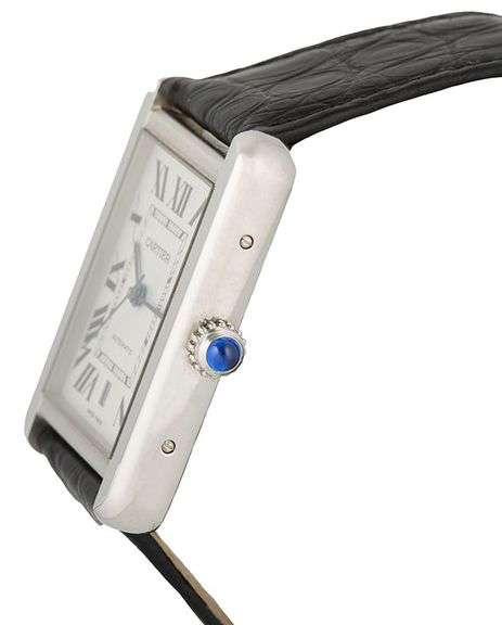 Cartier Tank Solo XL 3800, 31 X 41mm, Leather Band, Stainless Steel Men’s Watch