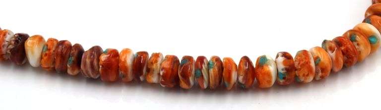 925 Sterling Silver Orange Spiny Oyster Bracelet