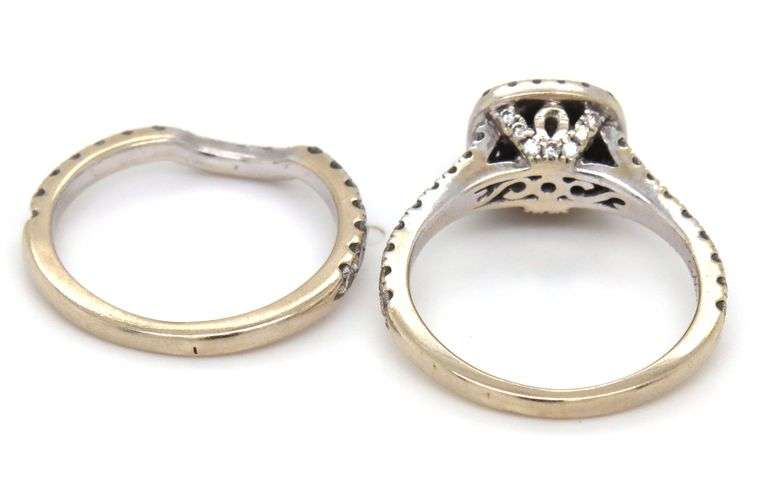Neil Lane 14K WG 2 Pc. Diamond Halo Set