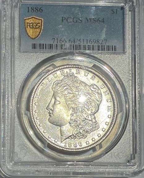 1886 PCGS MS 64 Morgan Dollar