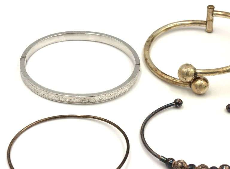 Vintage 925 sterling silver group lot of bangles