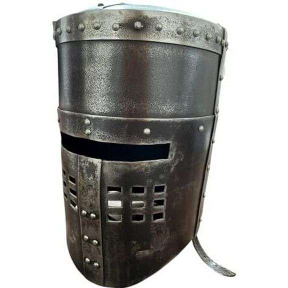 Black Knight Medieval Helmet 18 Gauge Steel
