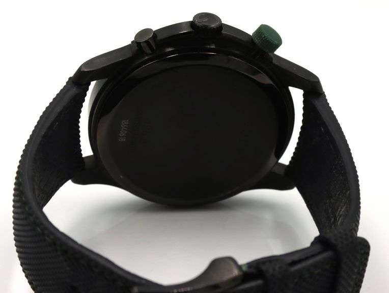 Gucci G timeless black PVD quartz chronograph watch