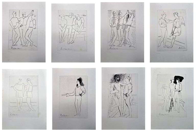 Investment! Picasso original limited edtion book by the artist, including 14 original etching.