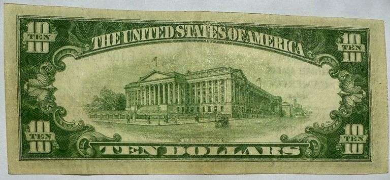 $10Citizens Natl Bank Cameron Texas Series 1929 Brown Seal Nationa