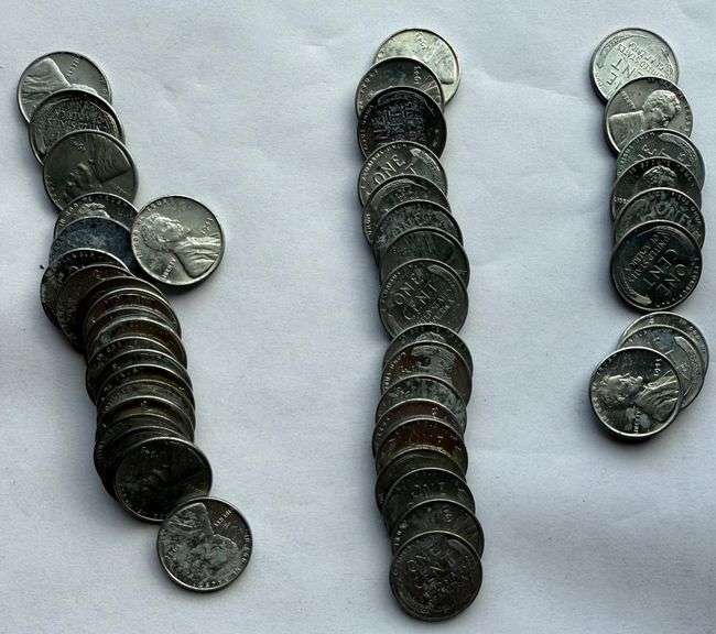 Roll of BU 1943 Steel Cents