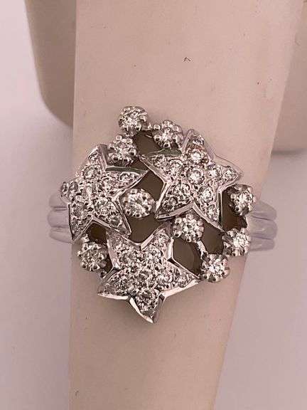 CERTIFIED BRAND NEW 18K WHITE GOLD DIAMOND RING