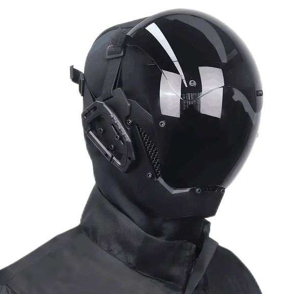 Futuristic Sci-Fi Helmet Mask