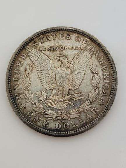 1881 S Morgan Silver Dollar, Toned "Flashy" UNC
