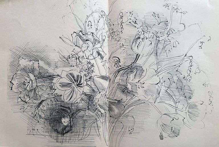 Raoul Dufy! Very Rare Drawings and Sketches from the Cartoons and Notebooks of Raoul Dufy. 1944.