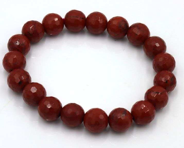 Lot of 4 gemstone beaded bracelets