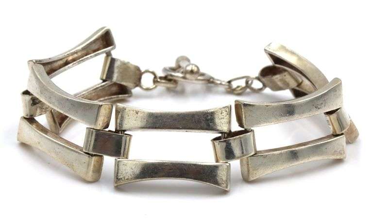Vintage 925 sterling silver link bracelet