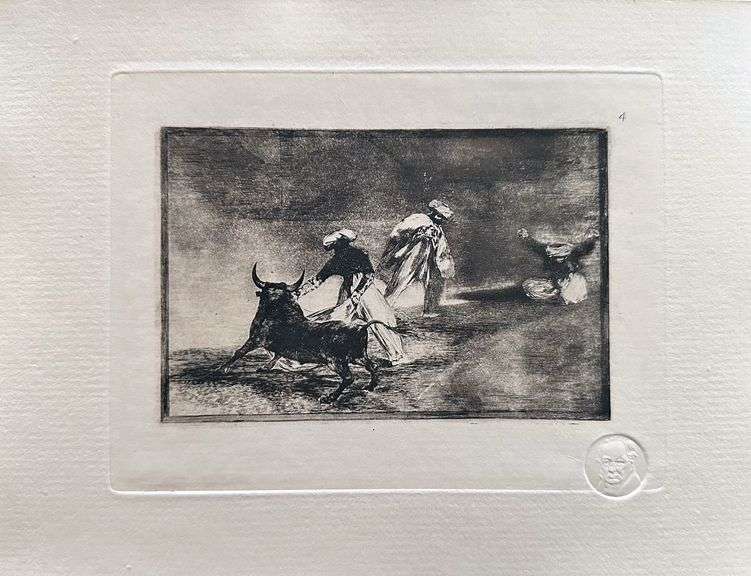 Investment! Goya collection, La Tauromauia -  Goya y Lucientes, portfolio with etchings Madrid, Cha