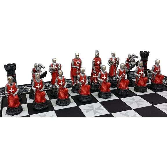 Medieval Crusades Knights Chess Set