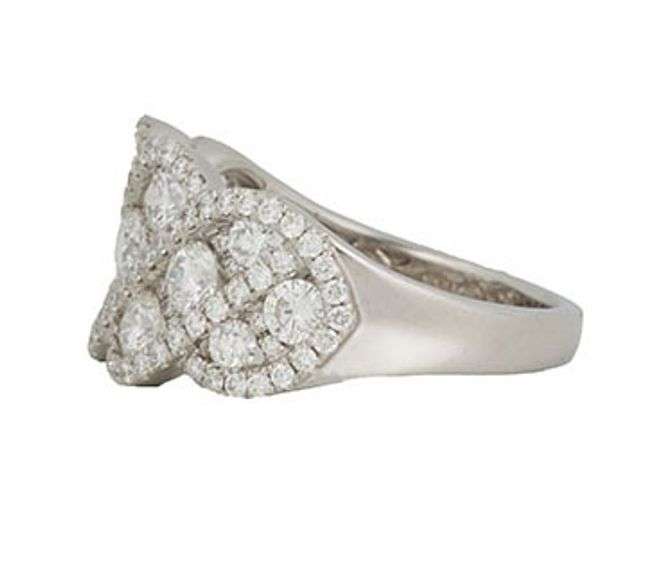Gabriel & Co. 1.75ctw Diamond Woven Frame Ring in 14K