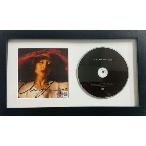 Ariana Grande Signed Eternal Sunshine Framed CD Cover