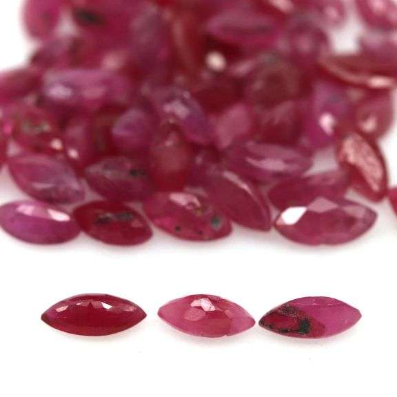 Simply gorgeous 8.19ct violet red Ruby set