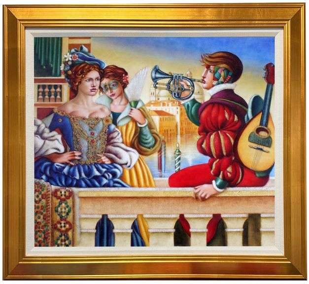 Fantastic original oil on canvas by Edgar Barrios