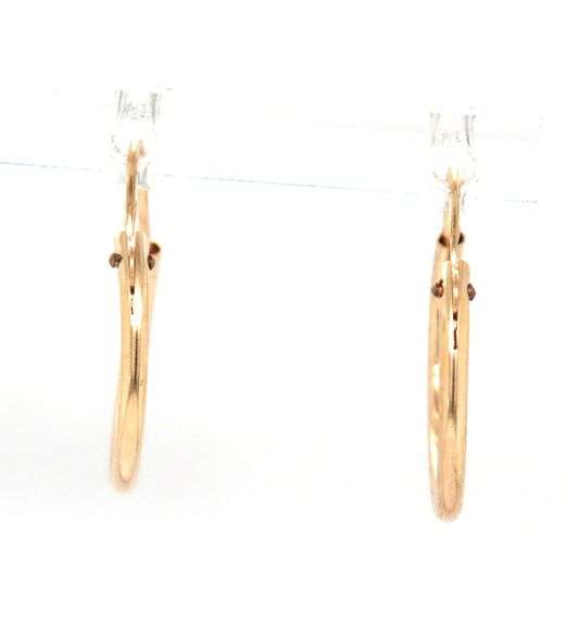 14kt Yellow gold Thin gold hoops