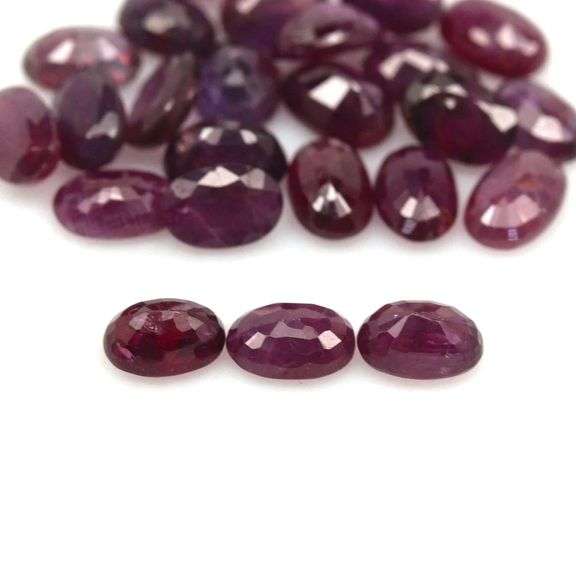 Heavy! 15.86ct 24 piece Ruby set -Heated only!!