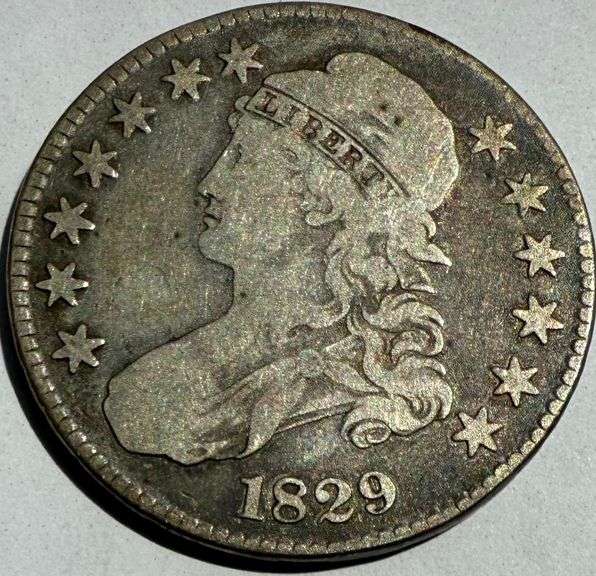 1829 Bust Half