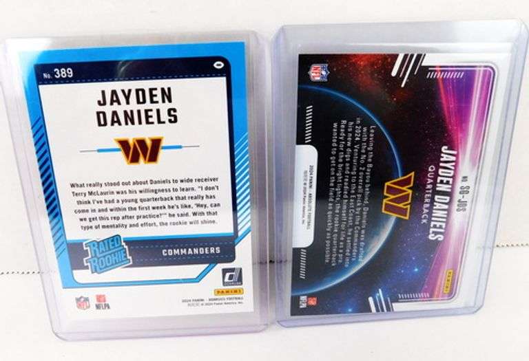 2 Jayden Daniels Rookie Football Cards