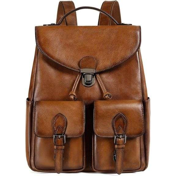 Leather Backpack Grain Italian Leather