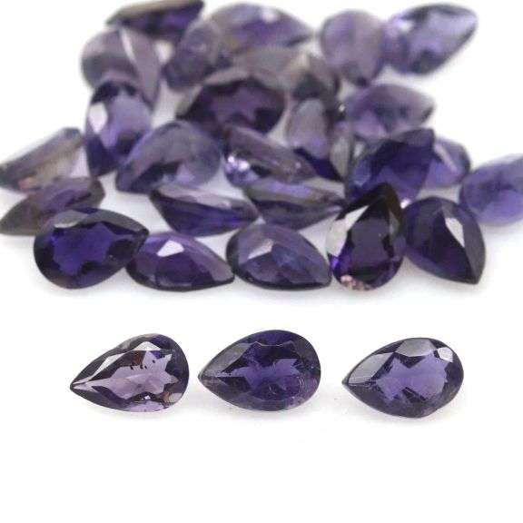 Gorgeous 9.61ct high luster blue violet Iolite set