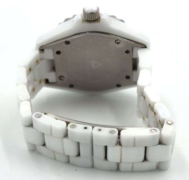 Swiss Legend Karamica white ceramic diamond quartz watch