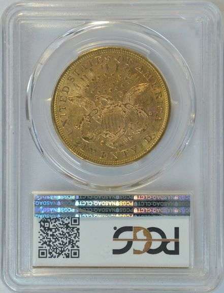 Scarce 1874-S Type 2 $20 Liberty Gold Piece. PCGS MS61 San Francisco Gold Hoard