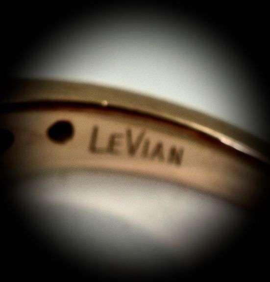 Modern 14K Rose Gold Garnet LeVian Ring