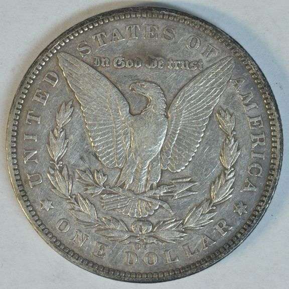 Bold sharp XF 1891-CC Morgan Silver Dollar. Key date